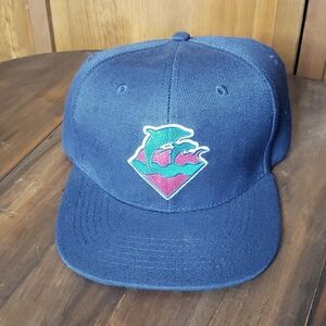 Pink Dolphin NWOT Adjustable Snapback Hat Cap Dolphin Wave